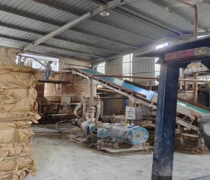 Calcium silicate board raw material preparation stage